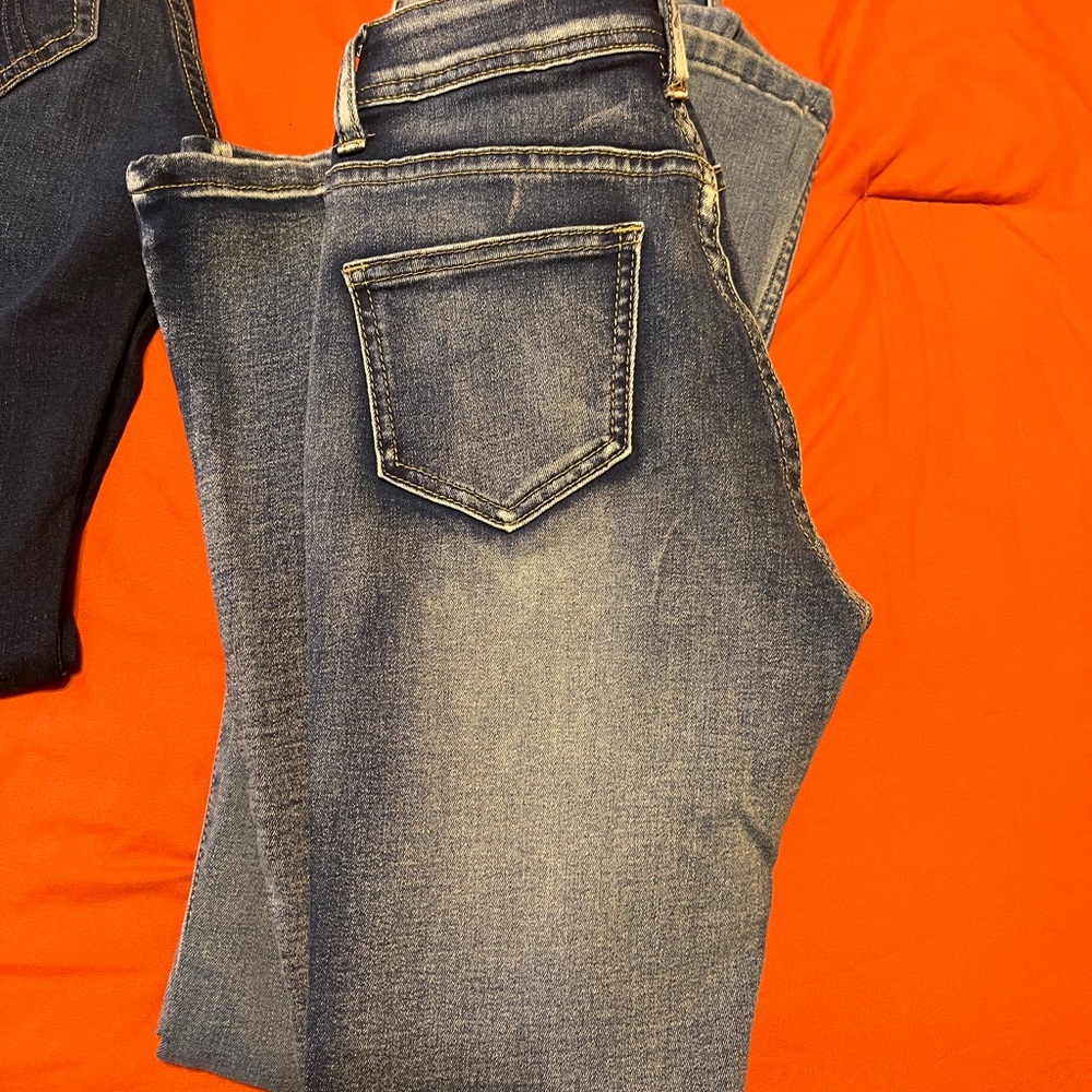 Hollister Dark and Light Blue Straight Jeans - Picture 9 of 13